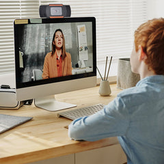 HD Webcam with Built-in Mic and 1080P Wide Angle for Video