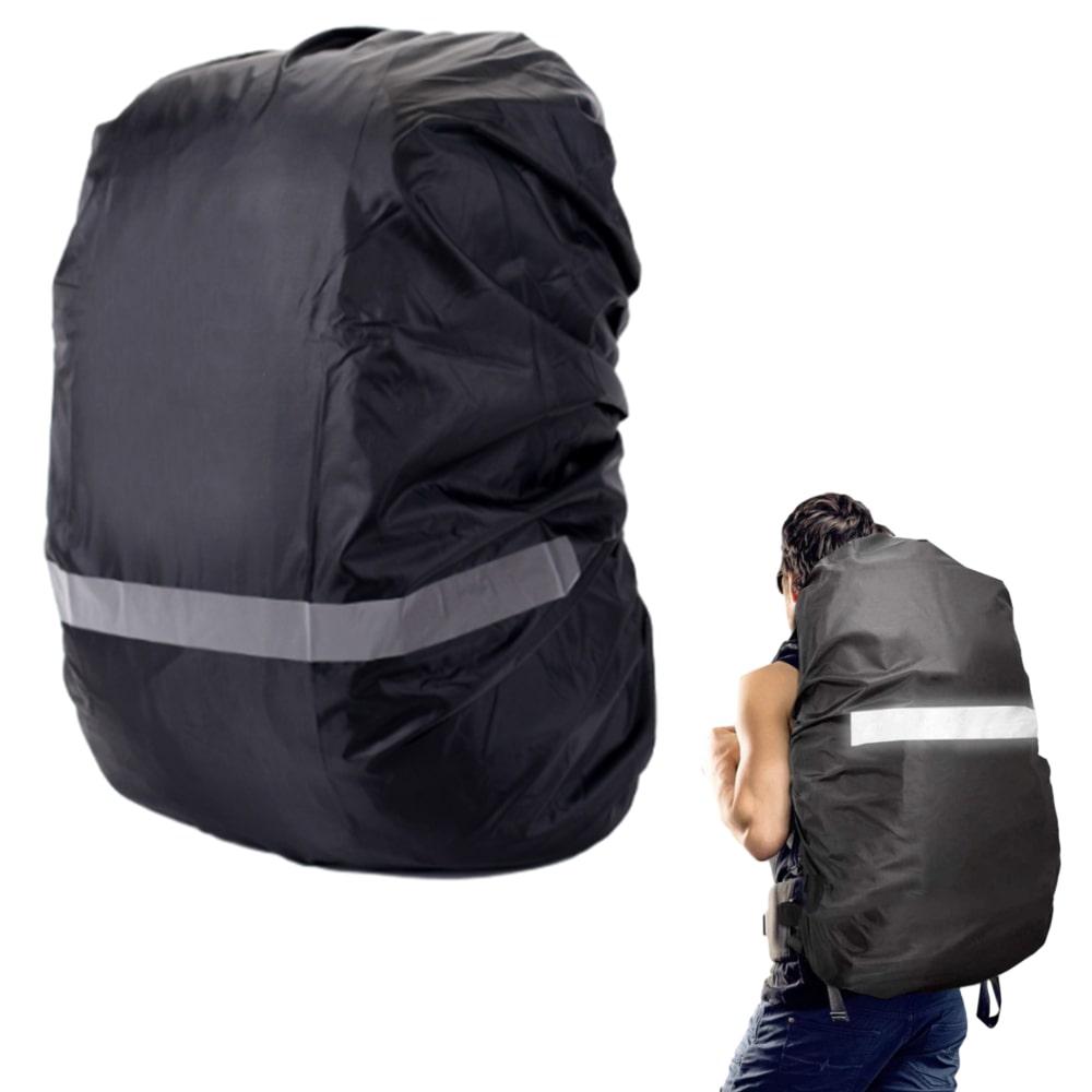 Water-Resistant Backpack Rain Cover with Reflective Strip