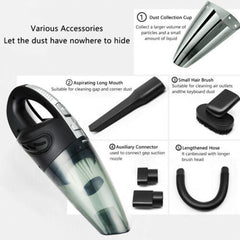 Rechargeable Handheld Car Vacuum - Wireless Wet Dry Cleaner for Home