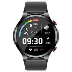 INF Smartwatch ECG Pulse Blood Oxygen Sleep Monitor Dark Gray