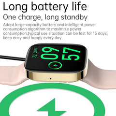 INF Smartwatch with blood pressure, heart rate Pink