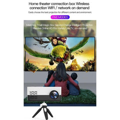 Mini LED Projector with Tripod ¨C AV/HDMI/USB/TF, 1080P HD
