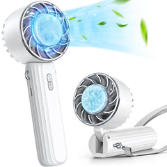 Lamicall Frozen Pad Handheld Fan - Mini Air Conditioner with Cooling Plate