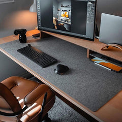 Large Felt Desk Mat Non-Slip Keyboard and Mouse Desk Pad