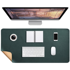 Large Water-Resistant Leather Desk Pad Protector - Non-Slip Mat