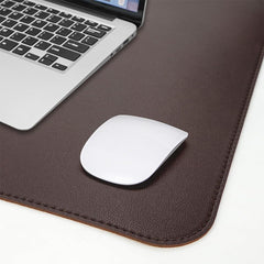 Large Water-Resistant Leather Desk Pad Protector - Non-Slip Mat