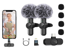 Plug and Play Wireless Lavalier Microphone - For Audio Video Recording