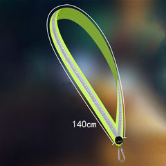 LED Reflective Belt Sash with 3 Light Modes for Night Running