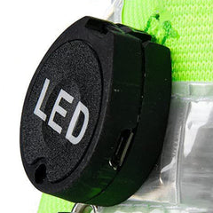 LED Reflective Belt Sash with 3 Light Modes for Night Running