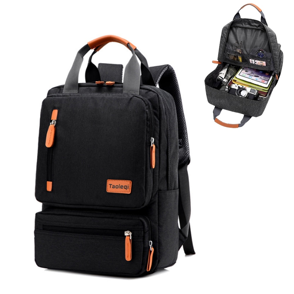 Men¡¯s Large Canvas Laptop Backpack School Travel Bag