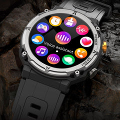 Military Smart Watch 1.39-Inch with Health and Sports Tracker