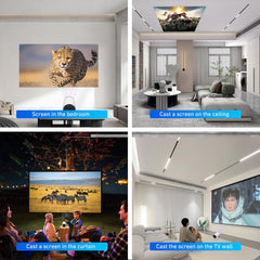 Mini 4K Projector - WiFi Bluetooth 360¡ã Keystone iOS Android Theater