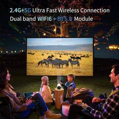 Mini 4K Projector - WiFi Bluetooth 360¡ã Keystone iOS Android Theater