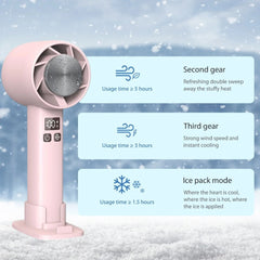 Mini USB Cooling Fan - Handheld with Semiconductor Refrigeration - 1800mAh