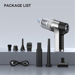 3-in-1 Cordless Car Vacuum Cleaner - With Compressed Air Duster Function
