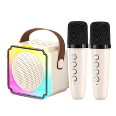 Mini Portable Bluetooth Karaoke Machine with Wireless Mics