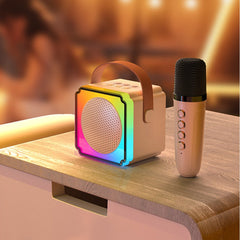 Mini Portable Bluetooth Karaoke Machine with Wireless Mics