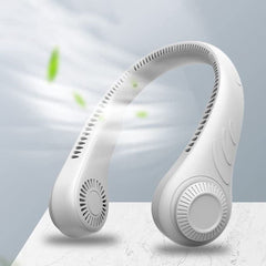 Mini USB Bladeless Neck Fan - Rechargeable Hanging Air Cooler