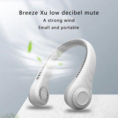 Mini USB Bladeless Neck Fan - Rechargeable Hanging Air Cooler