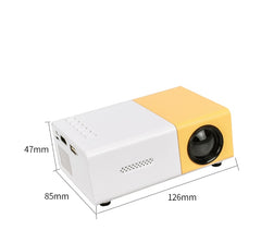 Mini Pocket LED Cinema Projector - HD 1080P HDMI USB Portable
