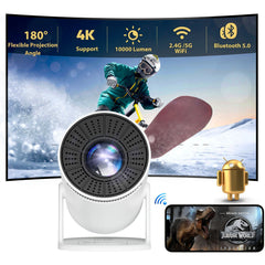 Mini Projector 4K - Android 5G WiFi USB Home Theater Office Movie
