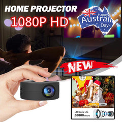 Mini Projector LED HD - Portable Home Cinema Theater Projector