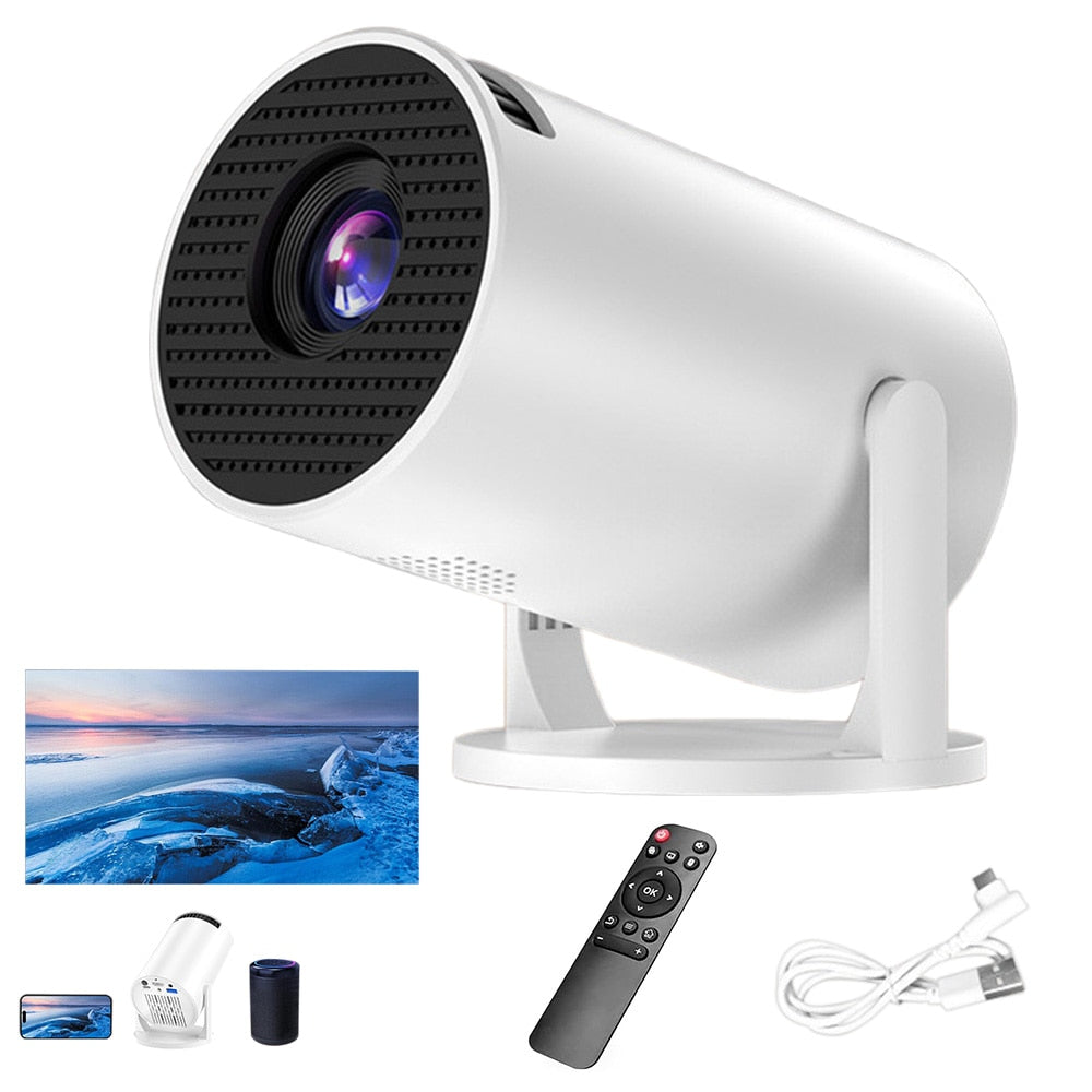 Mini Projector ¨C 240¡ã Rotating Lens, WiFi Screen Mirroring