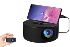 Mini Smart Projector 180P - Portable Phone Projector Nightlight Black