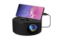 Mini Smart Projector 180P - Portable Phone Projector Nightlight Black