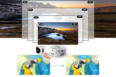 Mini Smart Projector 180P - Portable Phone Projector Nightlight White