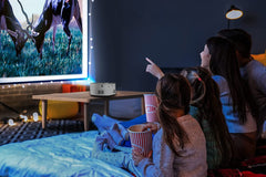 Mini Smart Projector 180P - Portable Phone Projector Nightlight White