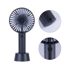 Mini USB Rechargeable Table Fan with Stand