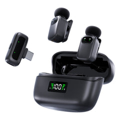 Type-C Mini Wireless Lavalier Microphone - AI Noise Reduction Charging Case