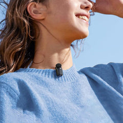 Type-C Mini Wireless Lavalier Microphone - AI Noise Reduction Charging Case