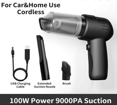 Mini Wireless Car Vacuum - USB Rechargeable Handheld Cleaner