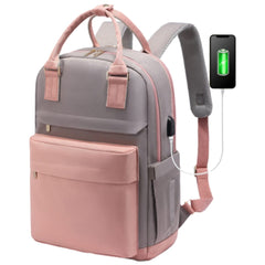16 inch Oxford Laptop Backpack with USB Charging Port