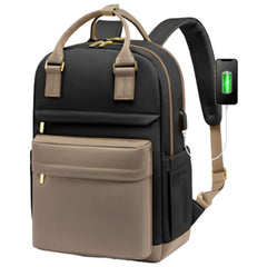 16 inch Oxford Laptop Backpack with USB Charging Port