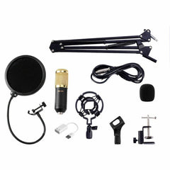 BM800 Studio Condenser Microphone Kit with Suspension Arm