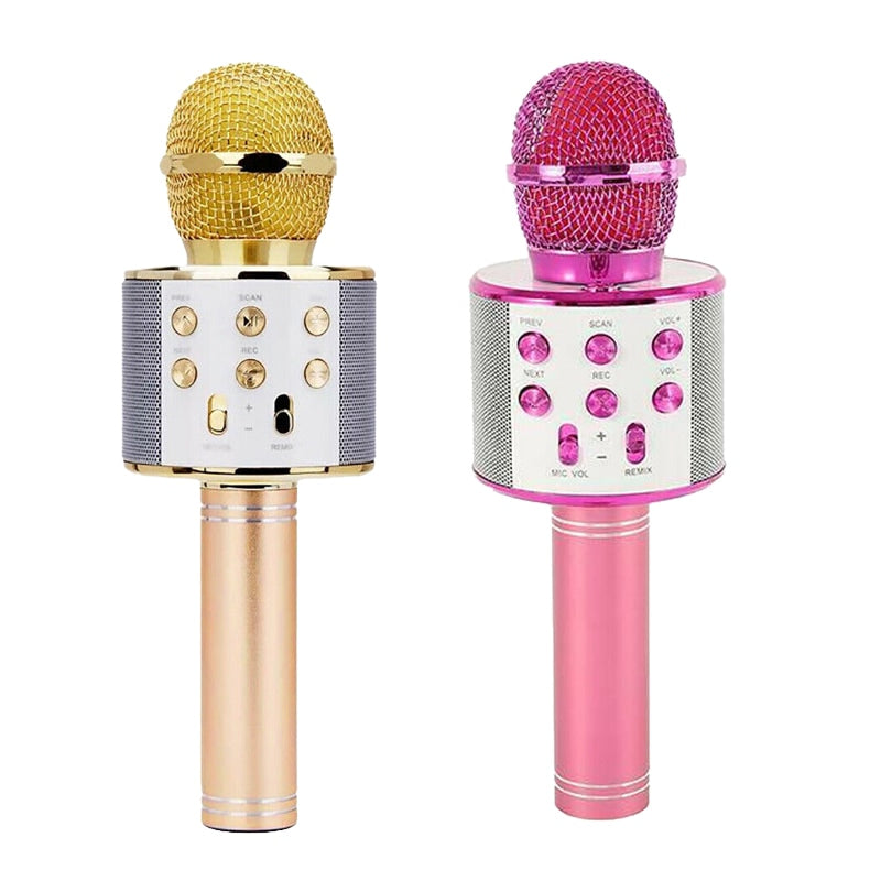 Bluetooth Wireless Karaoke Mic Speaker with USB for KTV