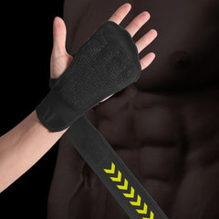 Pair of Fitness Gloves with Wrist Wraps for Gym and Weightlifting