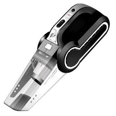 Portable Cordless Vacuum Cleaner with LED & Air Pump - Car & Home Use