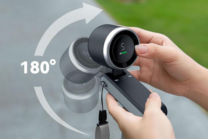 Black Portable Handheld Mini Turbo Fan 5-Speed Adjustable