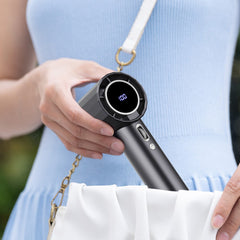 Mini Turbo Handheld Fan - Adjustable Speed Battery Operated
