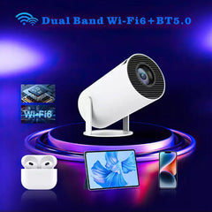 Mini LED Projector - Portable WiFi Android 1080P HDMI Support