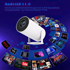Mini LED Projector - Portable WiFi Android 1080P HDMI Support