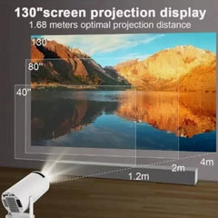 Mini LED Projector - Portable WiFi Android 1080P HDMI Support