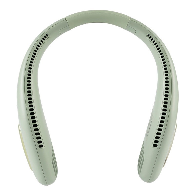 Green USB Rechargeable Neck Fan 360¡ã Cooling 3 Wind Speeds