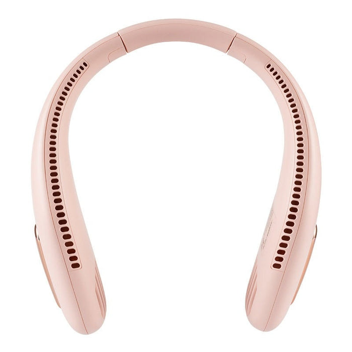 Pink USB Neck Fan - 360¡ã Cooling Rechargeable with 3 Speeds