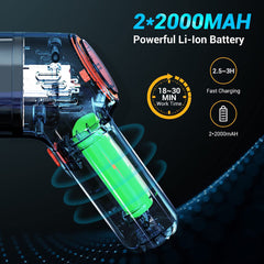 Portable Car Vacuum Cleaner - Cordless Handheld Dust Blower