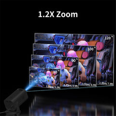WiFi 4K Projector - 1280¡Á1080P Full HD for Indoor Outdoor Cinema